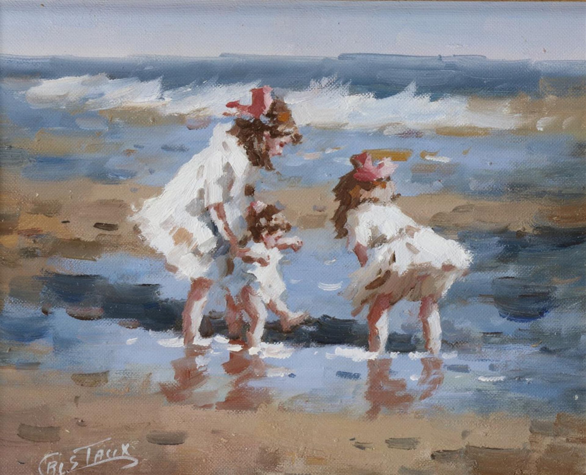 Francis Cristeaux (geb. 1956),
Beachscapes, both signed, oi