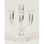5-armed crystal candlestick (24% lead crystal) designed by