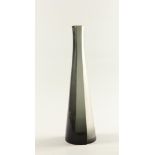 A semi-frosted cut glass vase, Salviati Venezia. Late 20th
