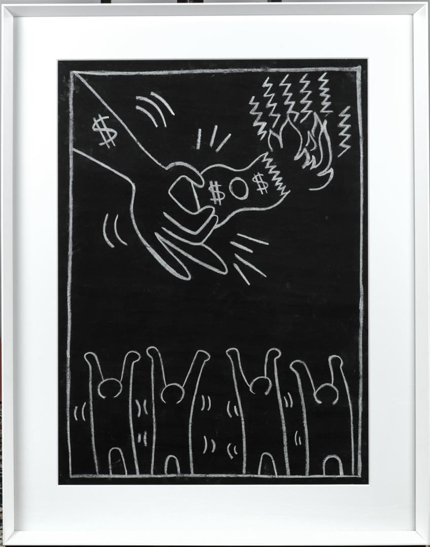 Keith Haring (1958-1990)
Subway Chalk drawing, Burning doll - Bild 2 aus 4