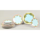 A lot of porcelain consisting of four dinner plates, four b