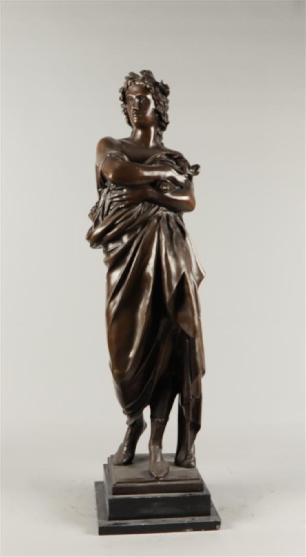 A bronze depicting a classical poet, second half of the 20t