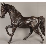 A bronze sculpture of a stallion. Second half of the 20th c
