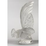 A Lalique paperweight in the shape of a rooster. "coq-nain"