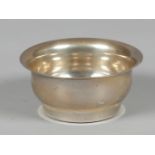 A silver bowl, marked "Lion", "Minvera", year letter "M" (1