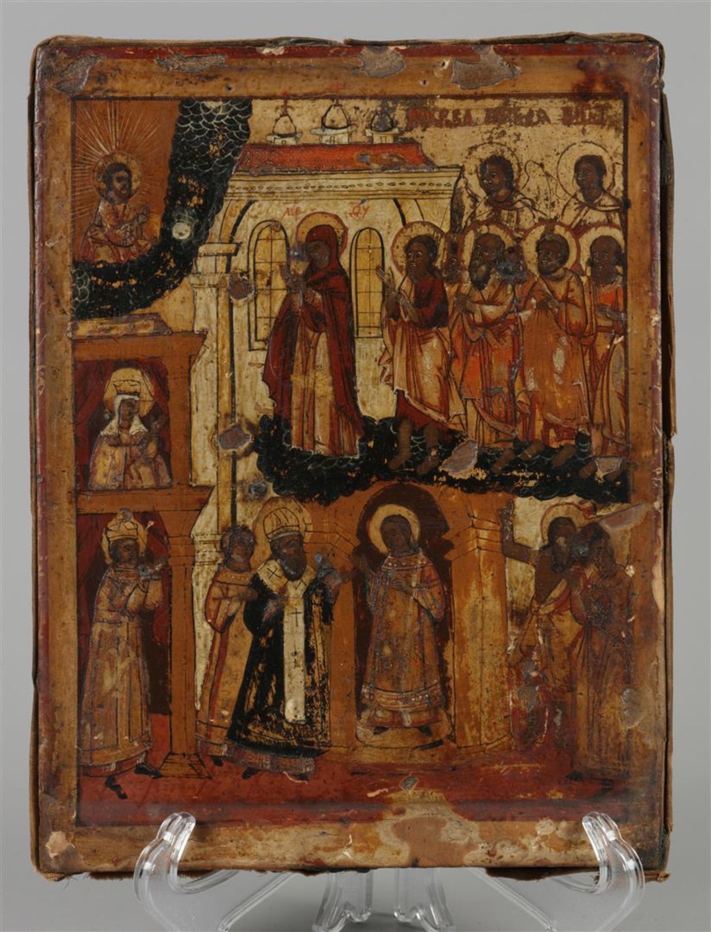 A 17th century Russian icon depicting the Assumption of Mar