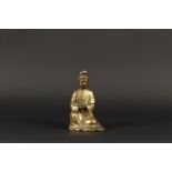 A bronze Guanyin. China, 19th century. H.: 17,5 cm.