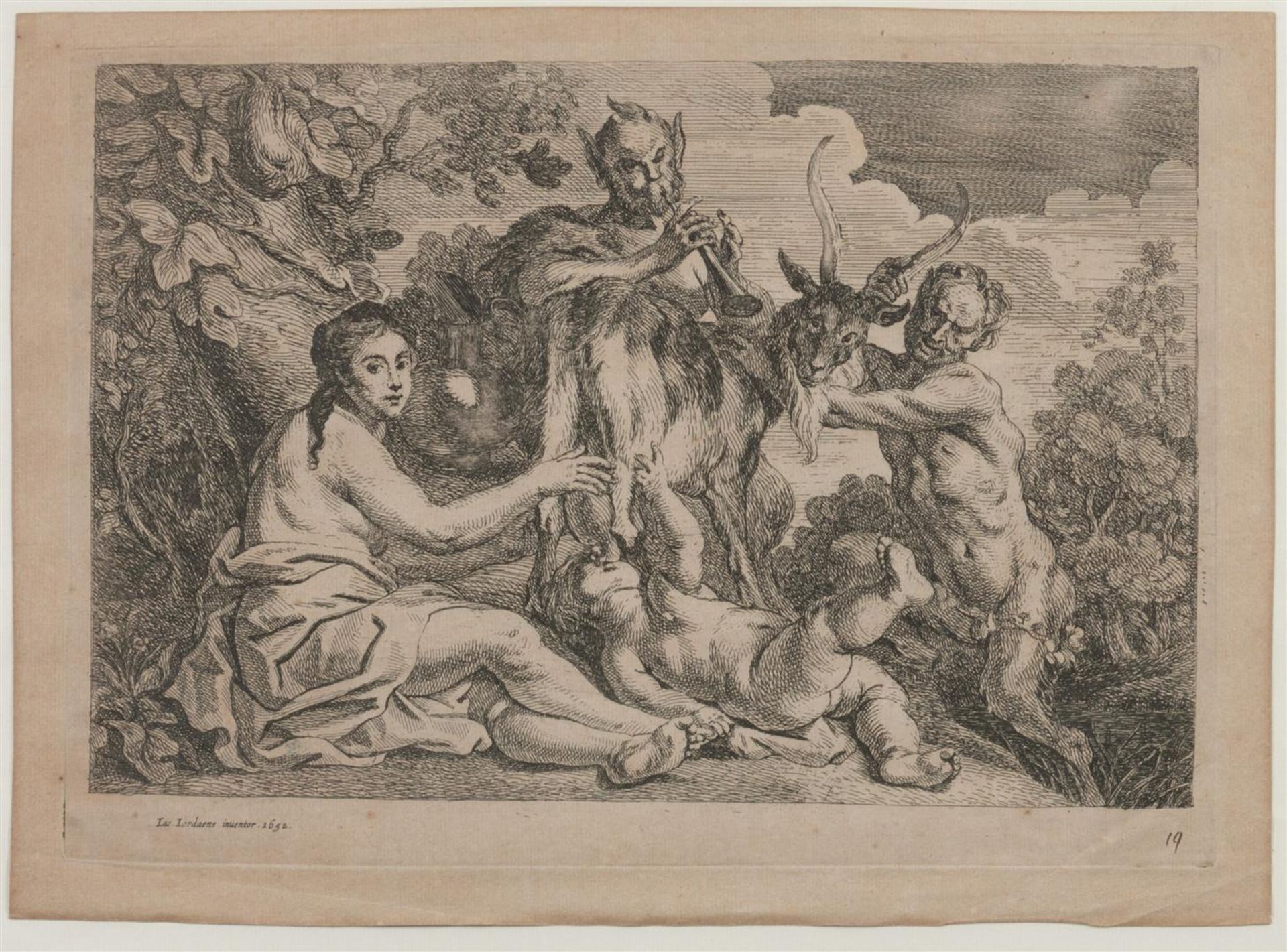 Jacob Jordaens (1573-1678) Jupiter fed by the goat Amalthea - Bild 4 aus 6