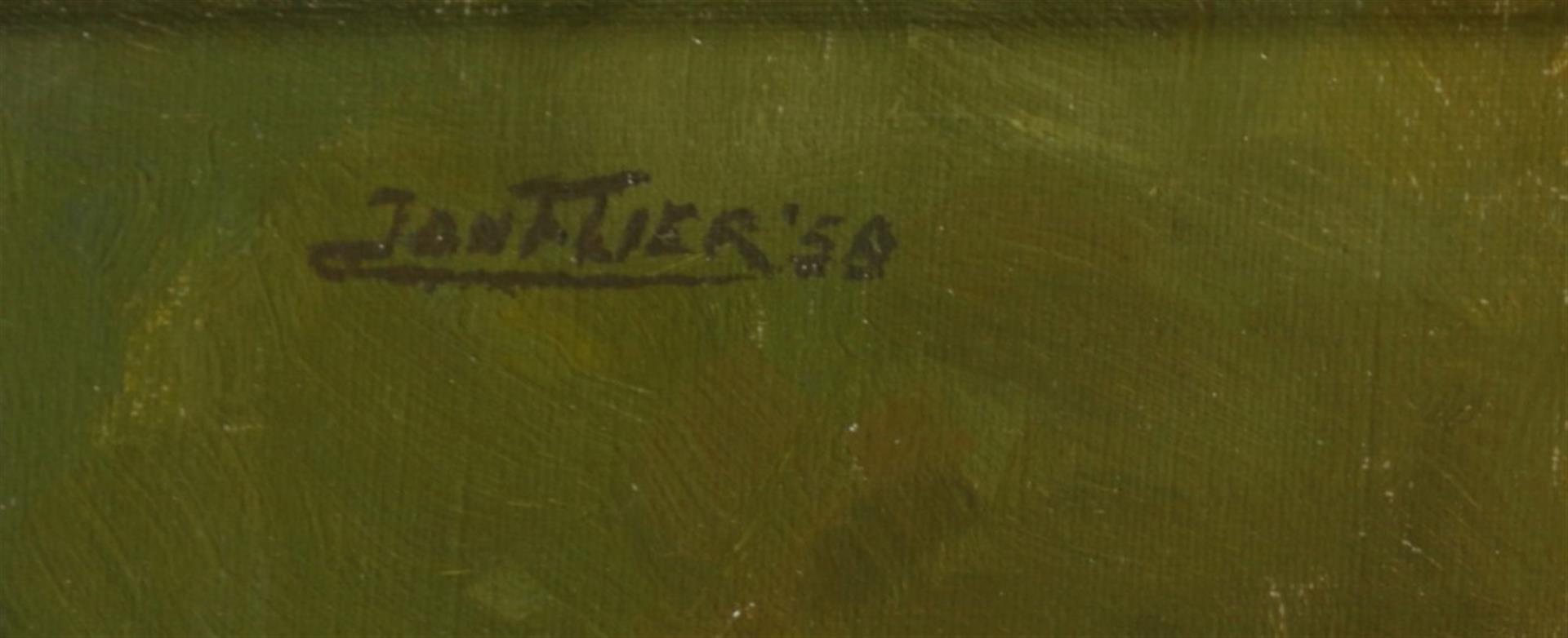 A lot consisting of (2) paintings by Jan Flier (Breda 1878  - Image 3 of 8