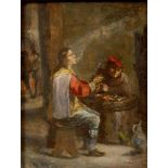 Follower David Teniers II, Happy smokers in an inn. bears m