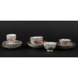 A lot of various porcelain Milk and Blood and Imari cups an