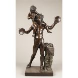 A solid cast bronze by Fonderia Chiurazzi, Napoli bronze de