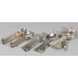 A lot of various silver plated art decor cutlery items cons