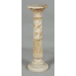 A marble column built from separate parts with an octagonal