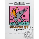 Keith Haring (1958-1990) Signed poster, Knokke, 1987. Inclu