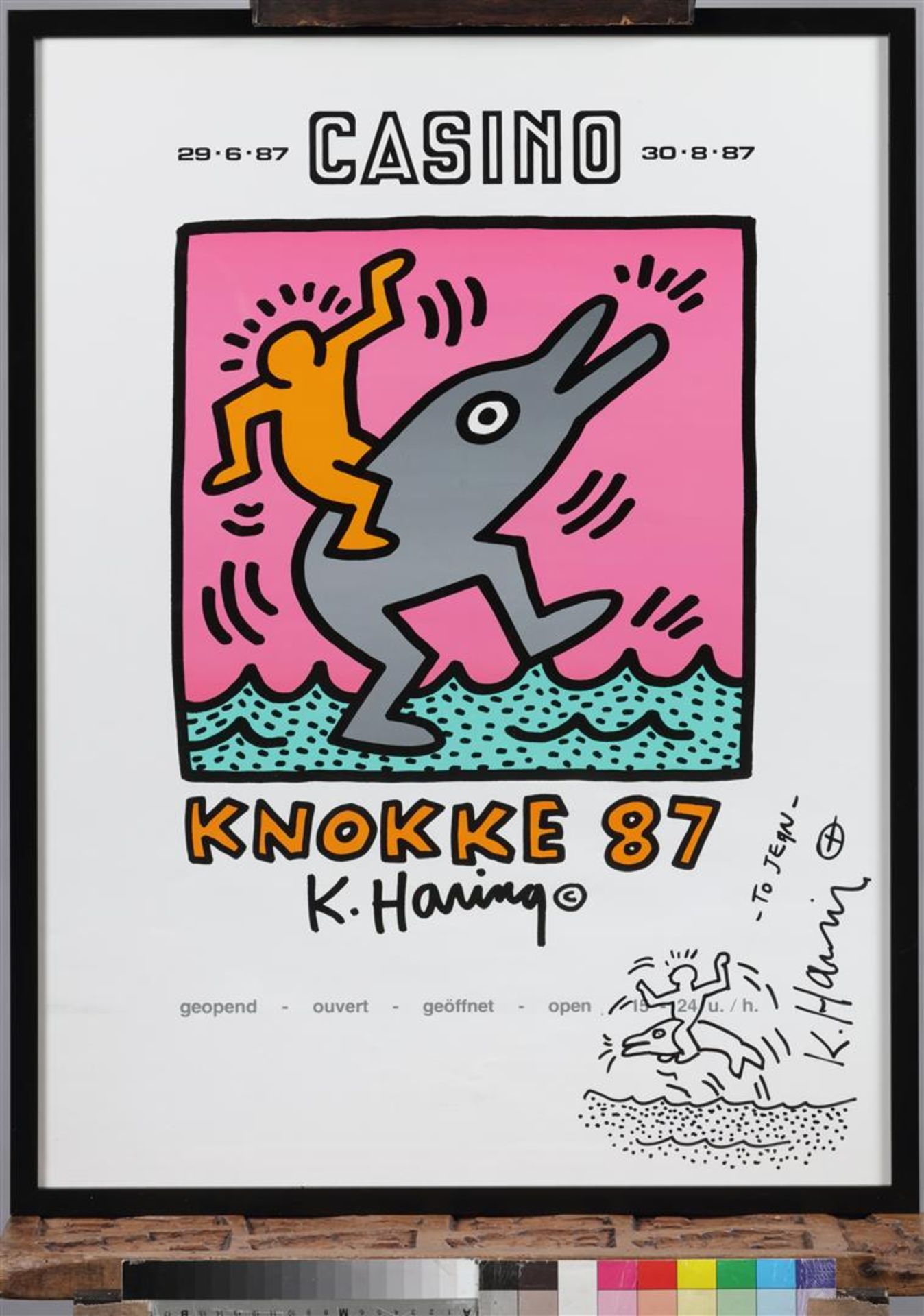 Keith Haring (1958-1990)
Signed poster, Knokke, 1987. Inclu - Bild 2 aus 4