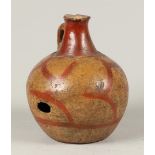 A Pre-Columbian? pottery jug. H.: 23 cm.