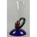 A "reflex Italy" glass decorative vase. H.: 63 cm.