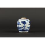 A porcelain ginger jar with floral decor. China, 18th centu