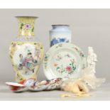 A lot of various Chinese and Japanese porcelain.