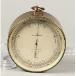 A brass barometer, T. Wheeler. London, 20th century. Diam.: