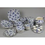 A large earthenware set with Beatrix decor. society ceramic