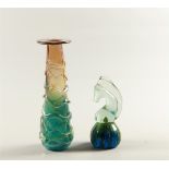 Michael Harris (1933-1994), a glass object, depicting a hor