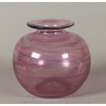 A purple glass vase, WMF. Germany, 20th century. H.: 13,5 c