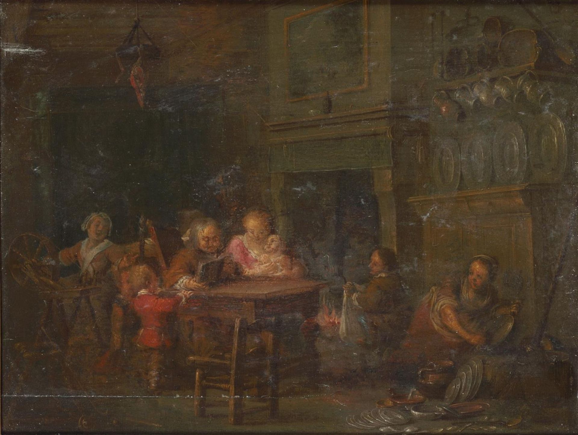 Follower Jan Miense Molenaar. An inn with merry drinkers, o