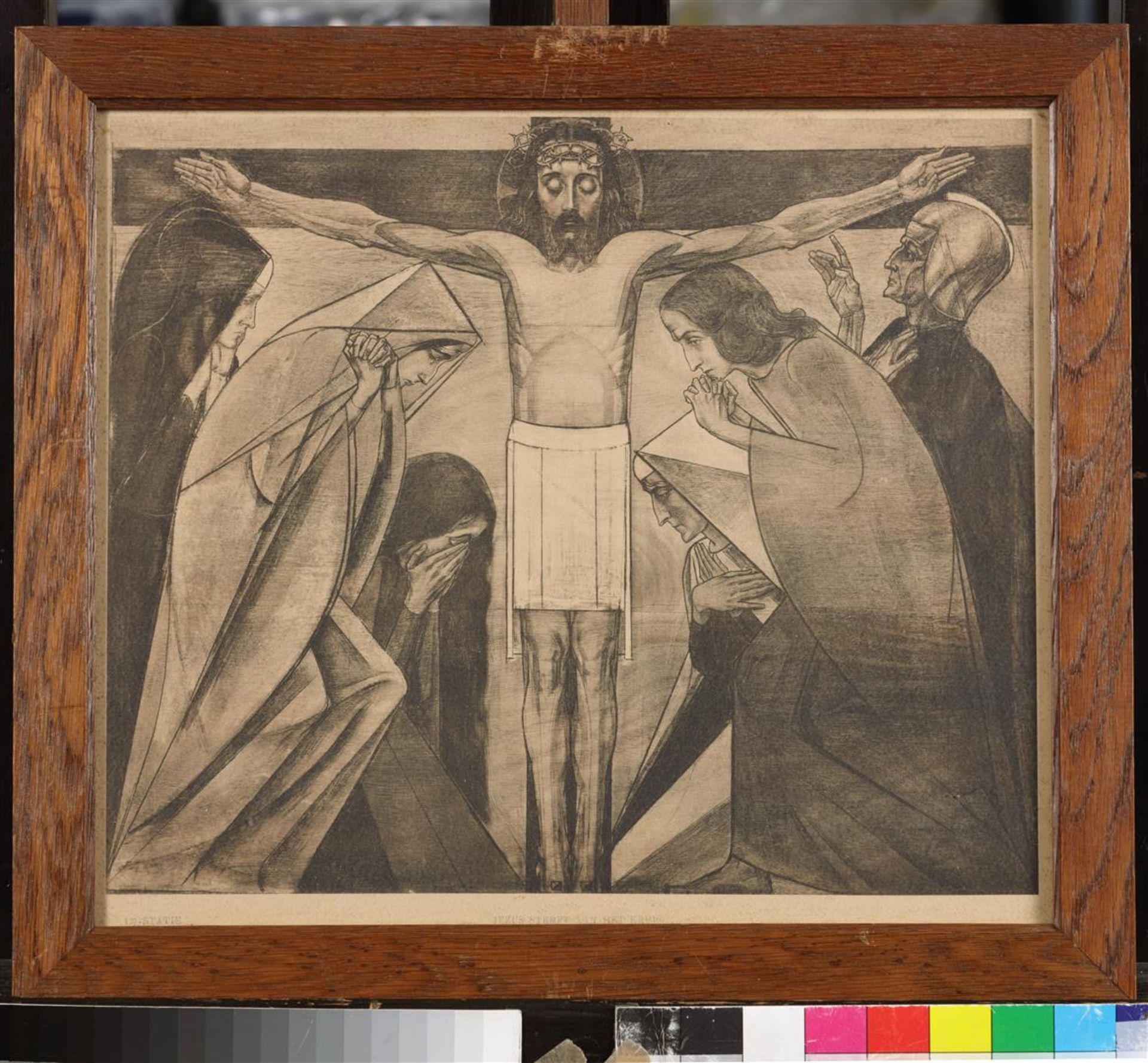 Thirteen lithographs of the Way of the Cross by Jan Toorop  - Image 8 of 14