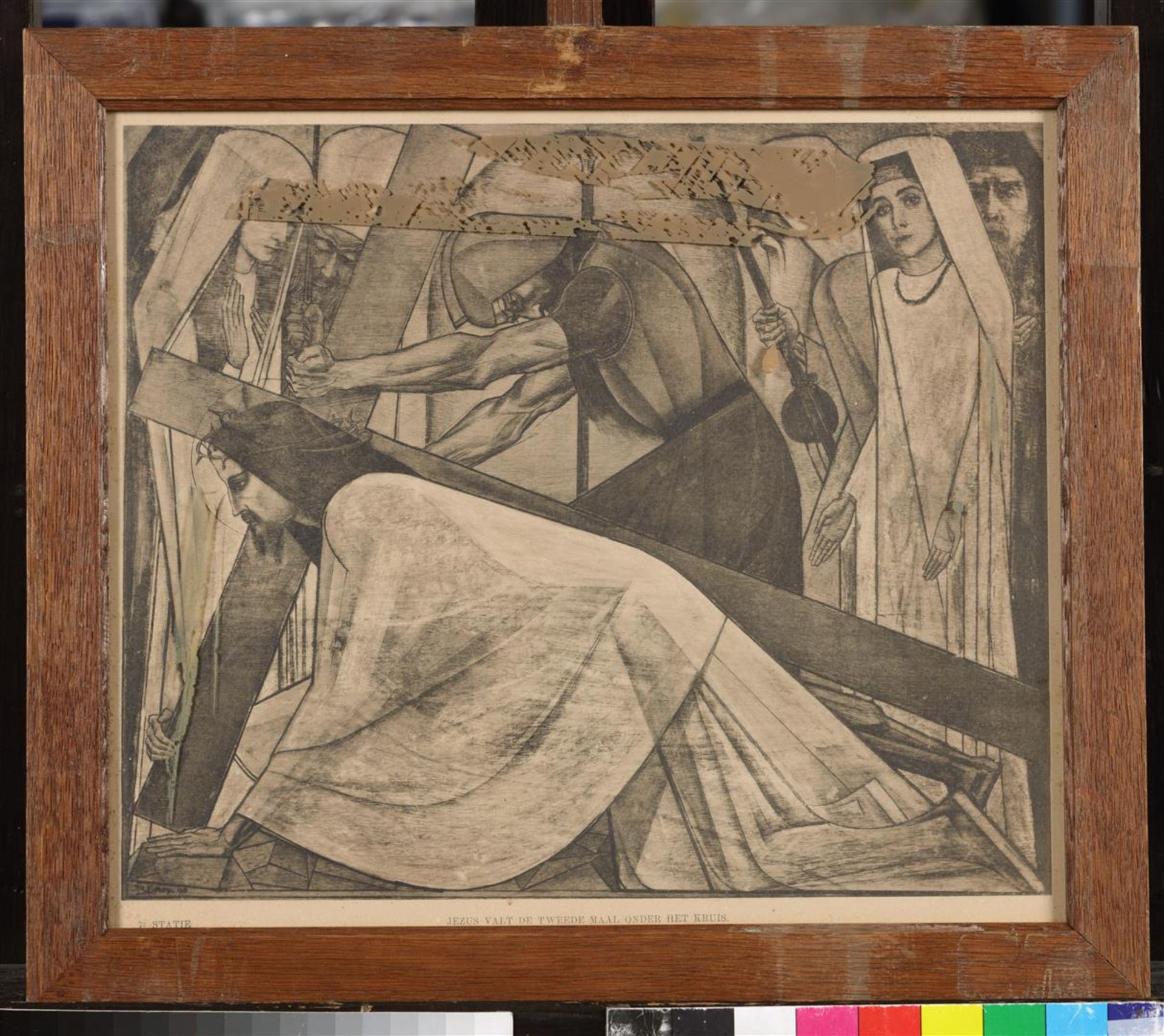 Thirteen lithographs of the Way of the Cross by Jan Toorop  - Image 13 of 14