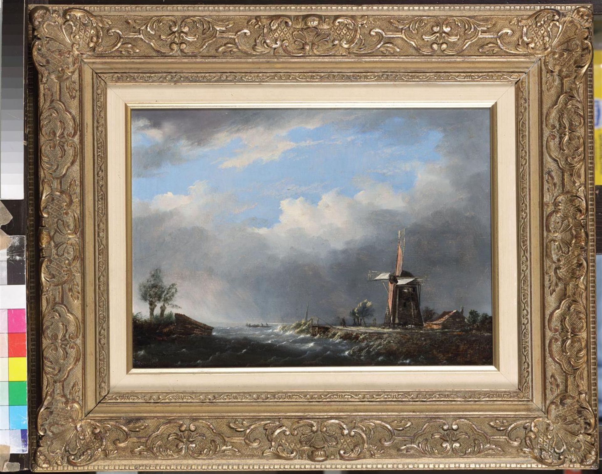 Hendrik Gerrit te Cate (Amsterdam 1803 - 1856), River lands - Image 2 of 3