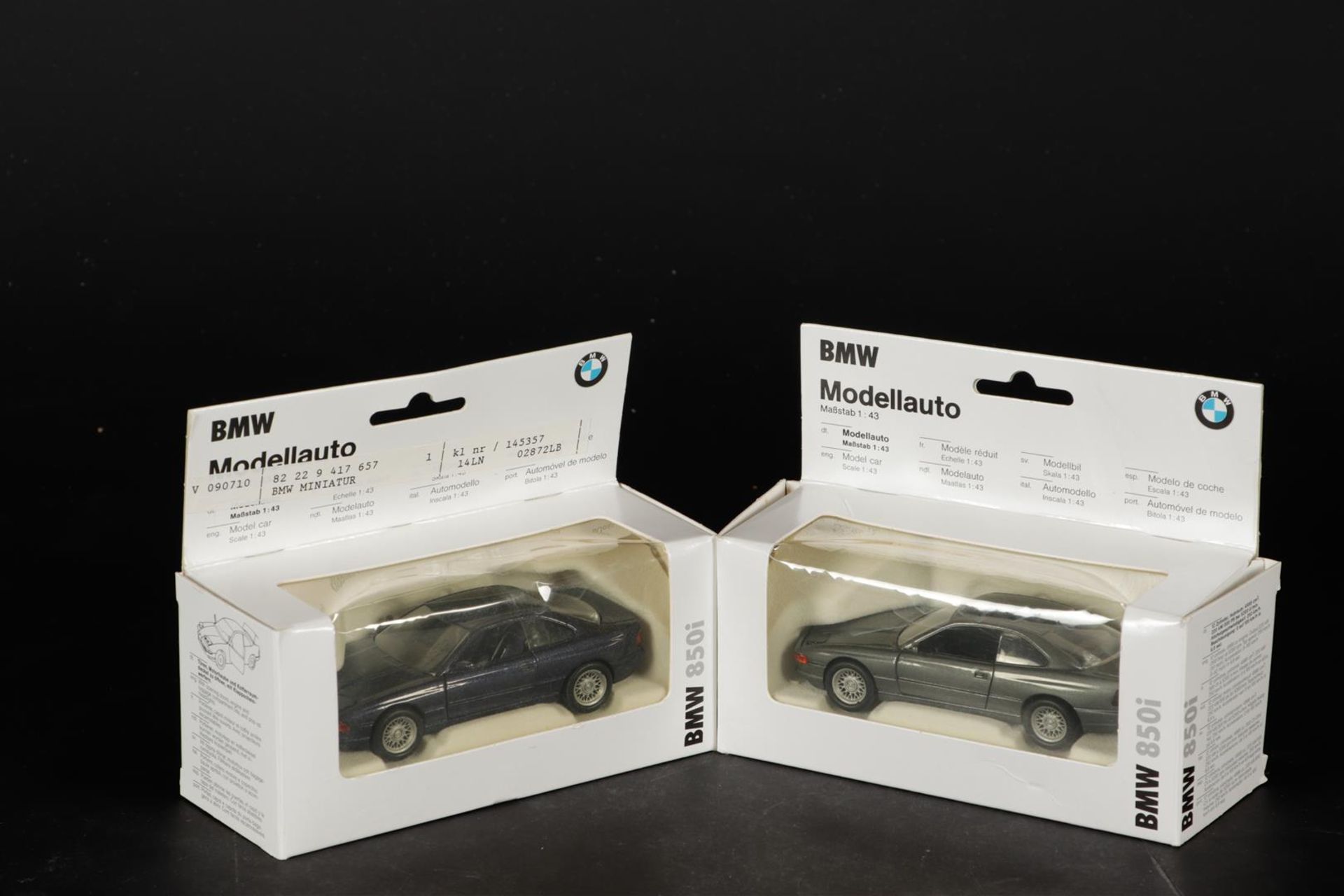 2x Schabak 1180 BMW 850i 1:43.