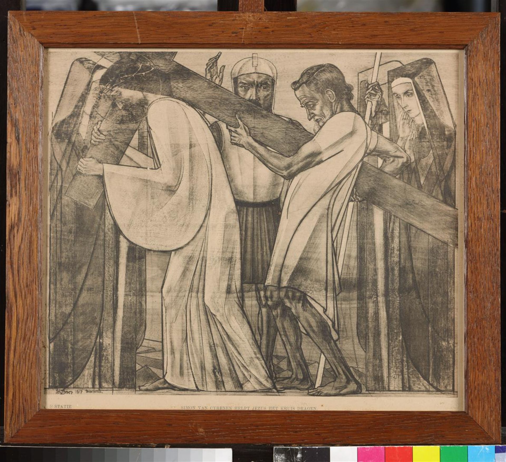 Thirteen lithographs of the Way of the Cross by Jan Toorop  - Image 7 of 14