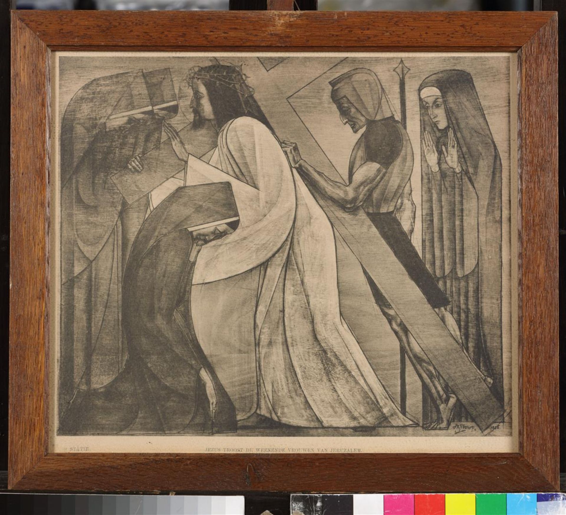 Thirteen lithographs of the Way of the Cross by Jan Toorop  - Image 9 of 14