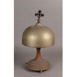 A large copper altar bell. Late 19th century. Afm.: 50 x 26