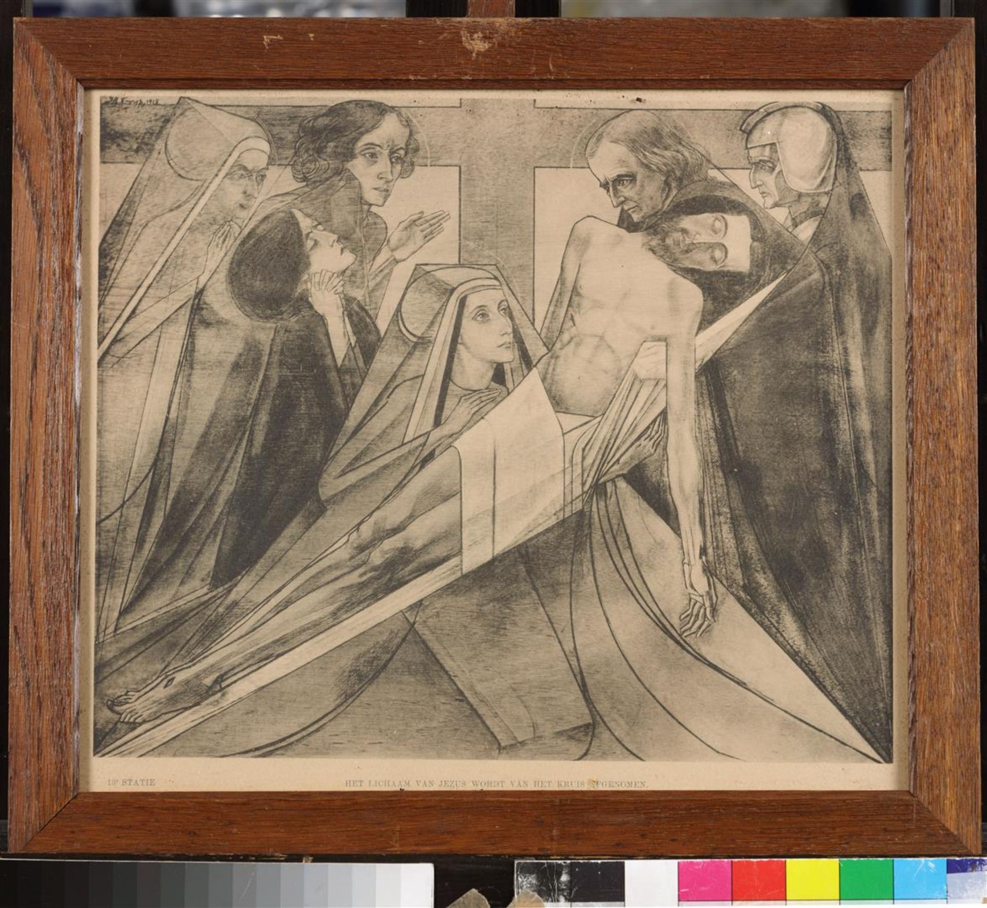 Thirteen lithographs of the Way of the Cross by Jan Toorop  - Image 14 of 14