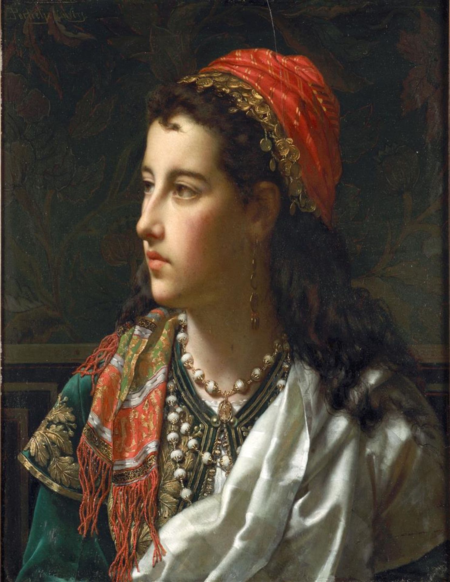 Jan Portielje (Amsterdam 1829 - 1908 Antwerp), Girl in orie
