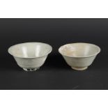 Two stoneware rice bowls, origin Vung Tau Cargo (sea finds auctioned at Christies, 1992). China, Kan