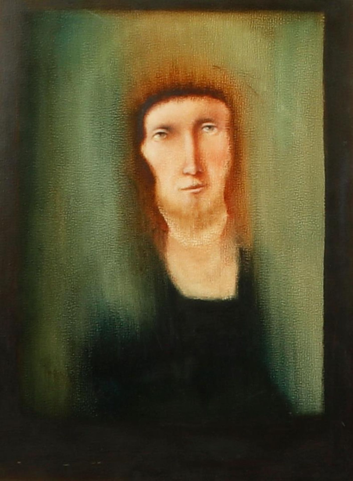 Guy Johnson (Fort Wayne, Indiana, US 1927 - 2019), Imaginary portrait, oil on canvas. 