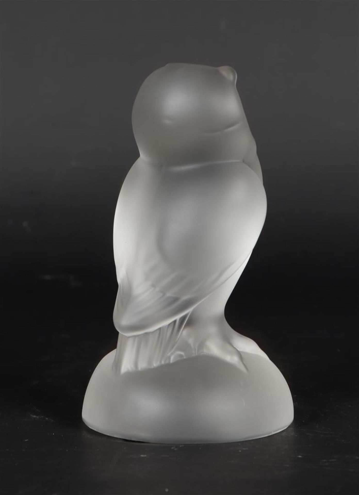 A glass frosted frog and a dito finch (2x), Cristal de Sevres. - Bild 3 aus 5