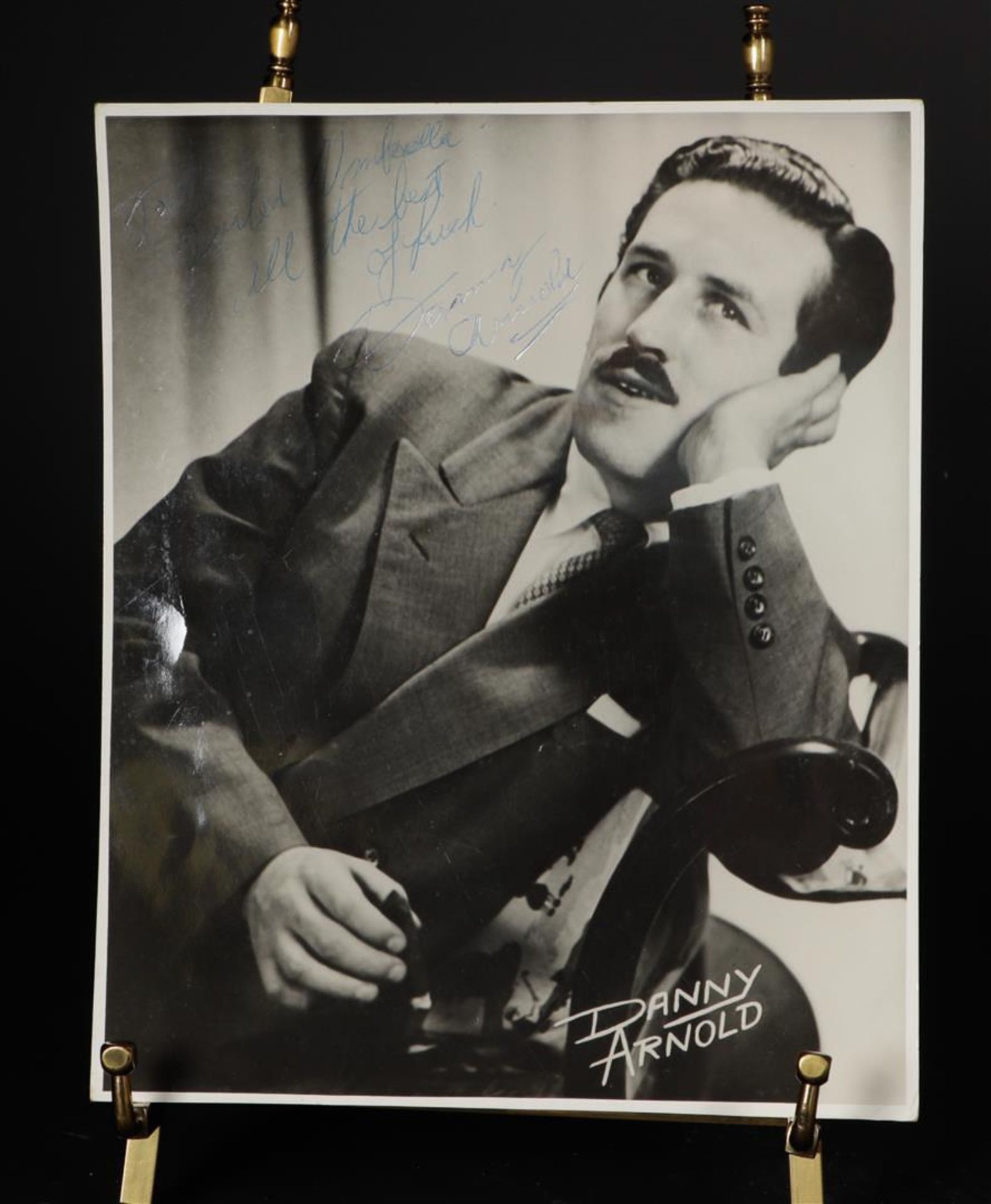 A promotional photo with signatures of Danny Arnold (New York 1925 - 1995 Los Angeles). Danny Arnold