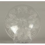 A glass table bowl, marked Lalique France. France, late 20th century