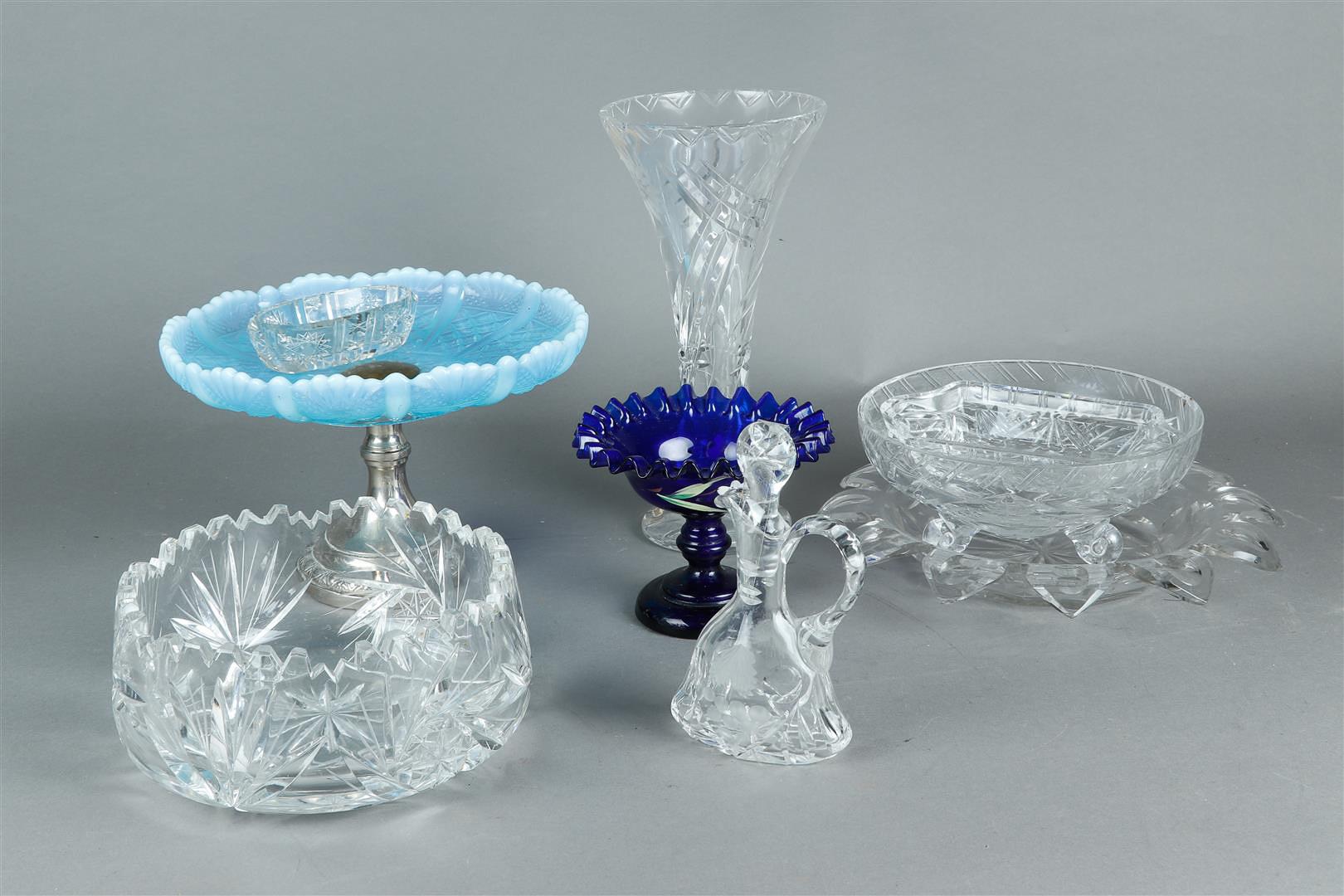 A lot of various glassware and crystal.