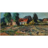Peter van de Braken (Eindhoven 1886 - 1979), Landscape with farm, signed and dated "1937" (lower rig