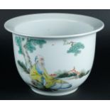 A porcelain jardinière. China, Republic period.