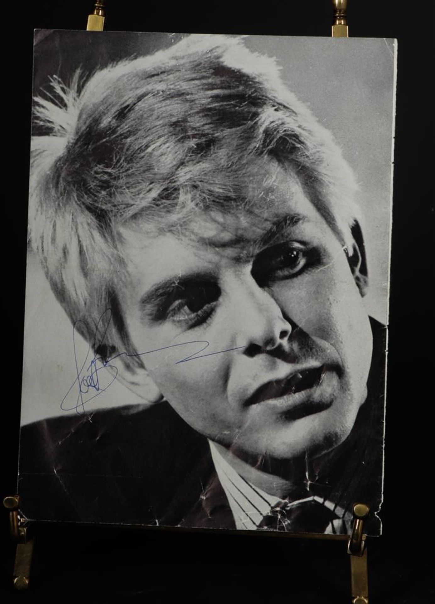 Photo autographed by Burt, Heinz. Heinz was a German immigrant who became the drummer for the famous