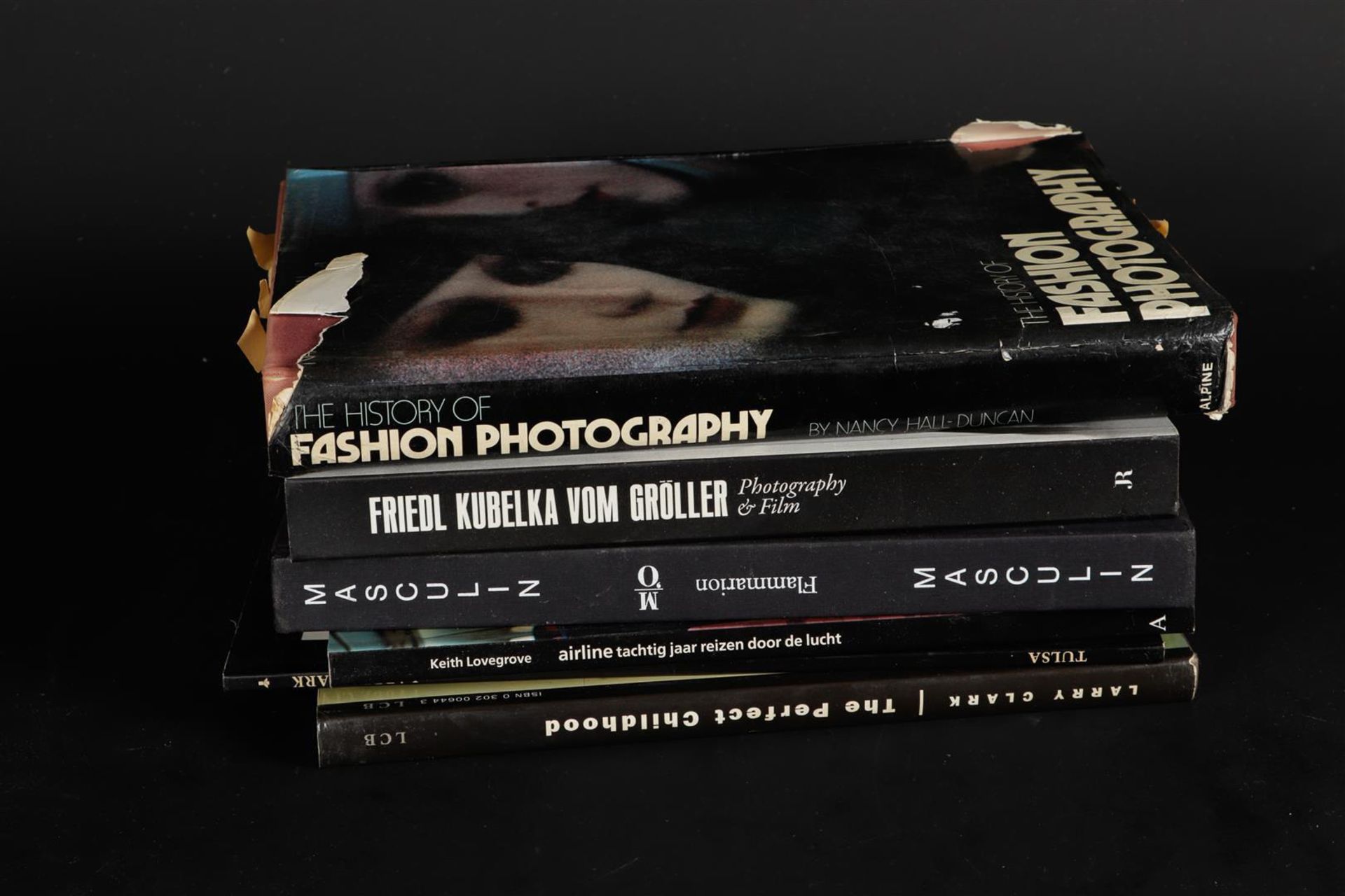 Collection of books including Friedl Kubelka vom Gröller: Photography &Film, 2013.
