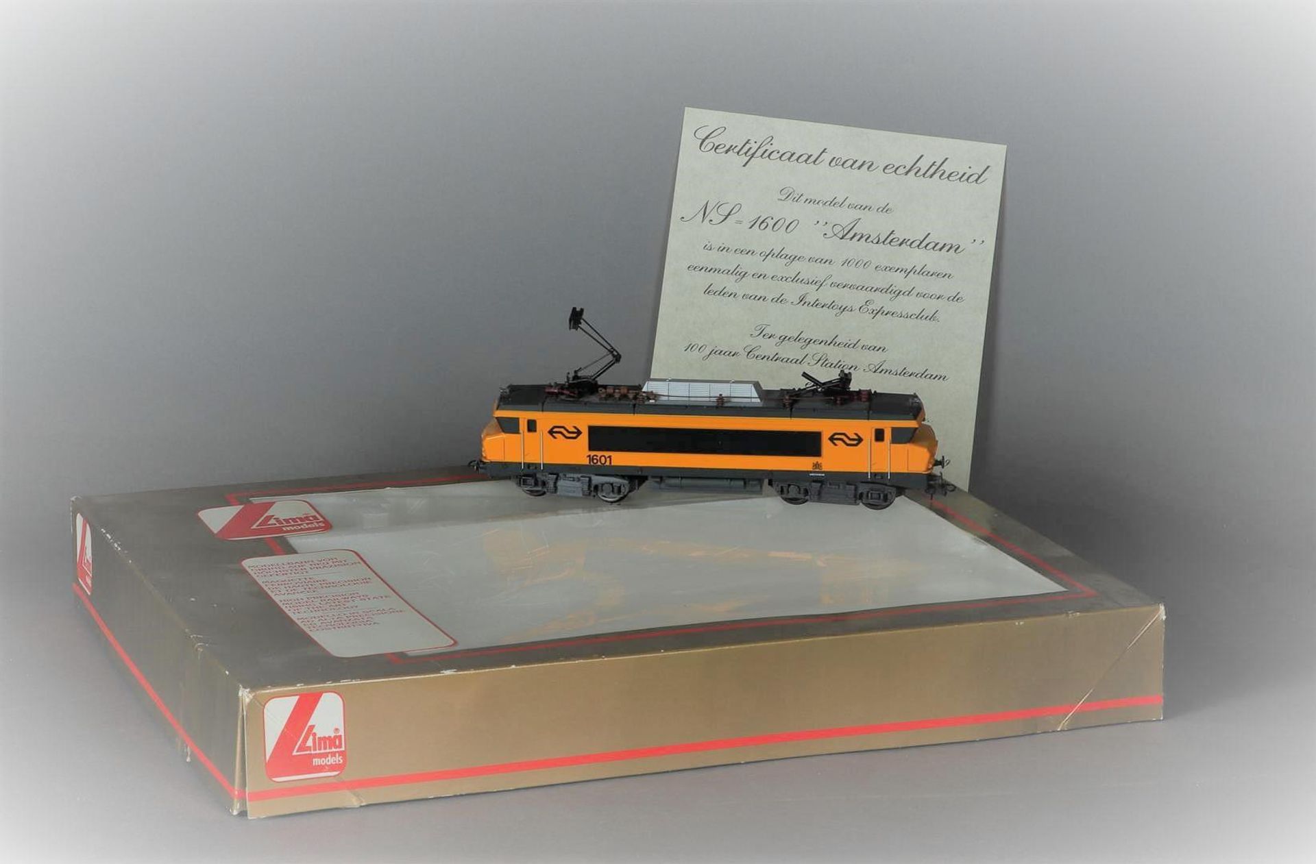 Lima H0 - 149700X07 - Electric locomotive - Exclusive edition NS 1600 'Amsterdam 1601' - NS. In orig