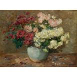 Jacobus Doeser (Utrecht 1884 - 1970 Heemstede), Asters in a vase, signed (lower right), oil on canva